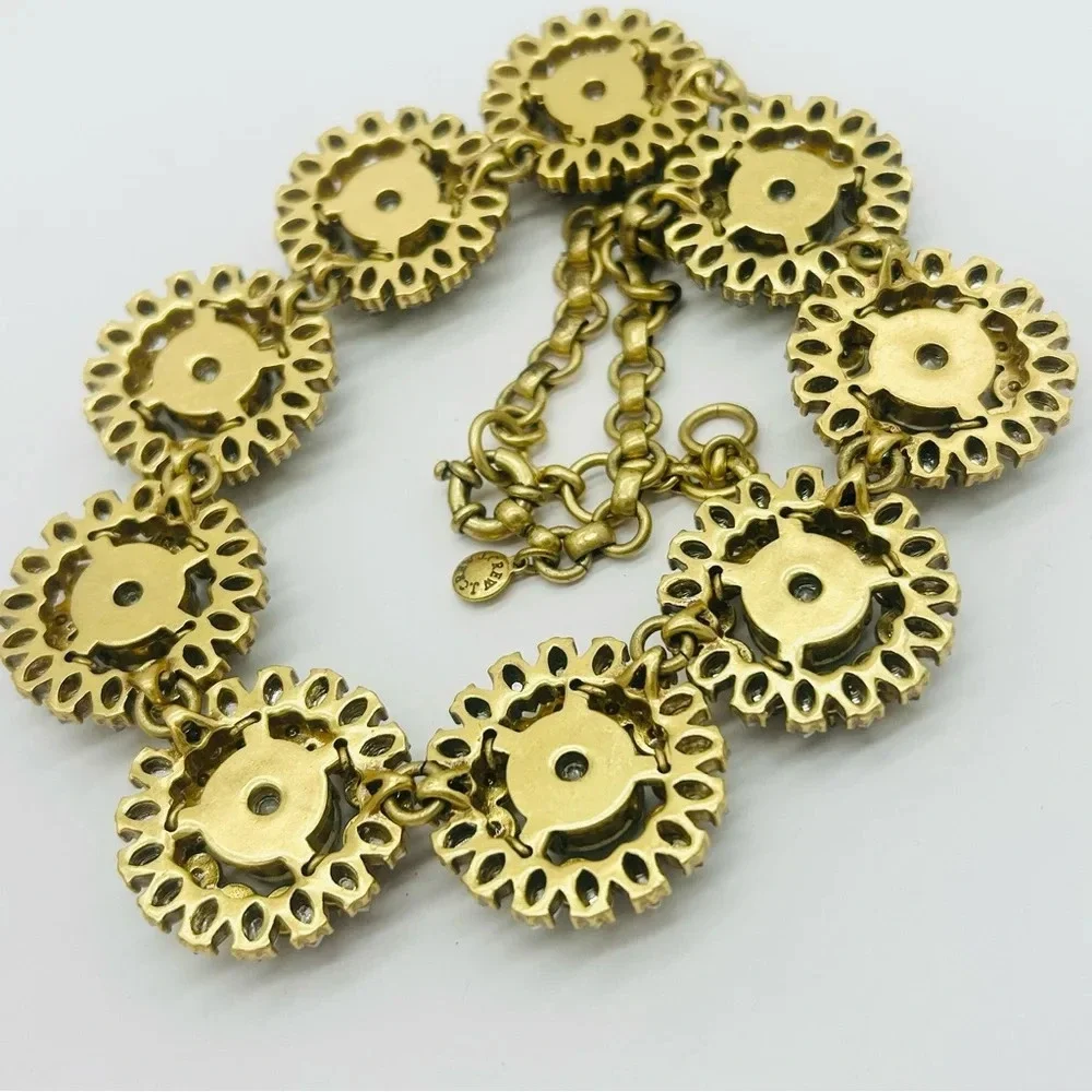 J. Crew Aurora Borealis Jeweled Clusters Necklace